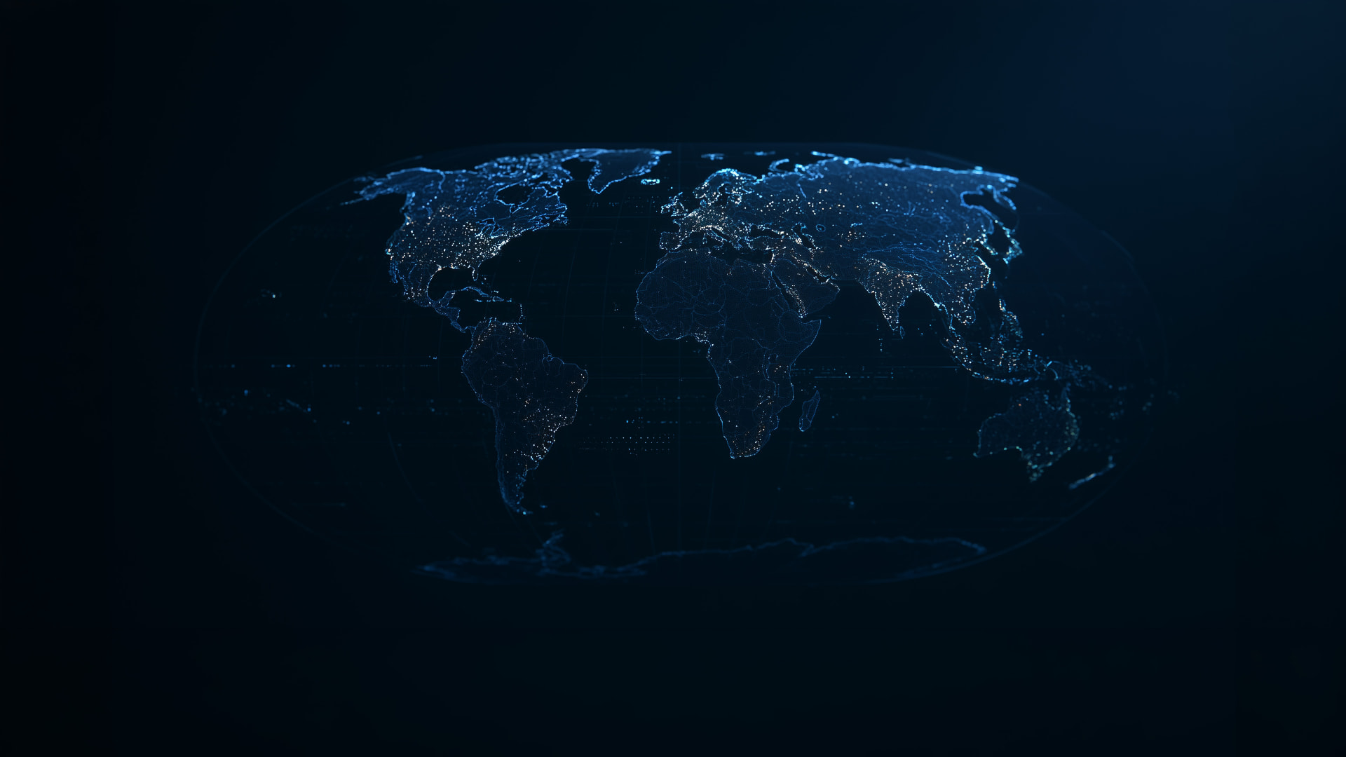 World map showing INCA’s global network of specialists as connected nodes